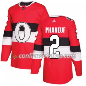 Adidas Maillot de Hockey Ottawa Senators Dion Phaneuf 2 2017-2018 Rouge Classic Authentic - Homme
